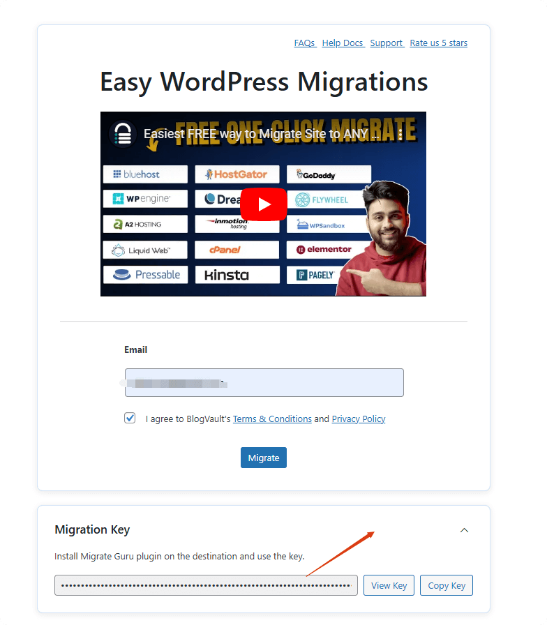 原网站的migration key Migrate Guru教程:免费迁移超1G的Wordpress网站 – 原网站的migration key