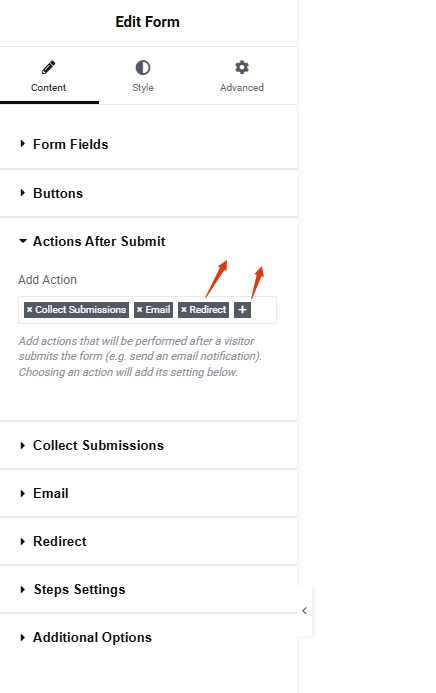 添加redirect 用Elementor打造SEO友好型感谢页 – 添加redirect