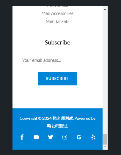 astra手机页脚 移动端页脚设置