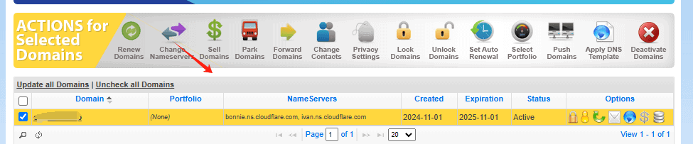 change name servers on namesilo 修改name servers