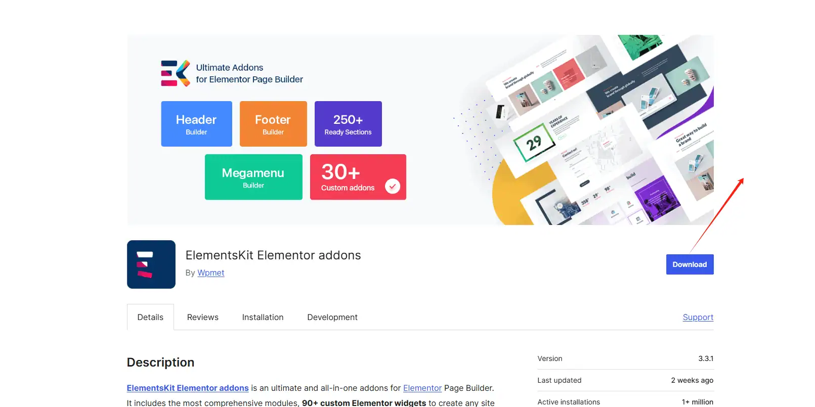 elementskit elementor addons 打开ElementsKit Elementor Addons官网
