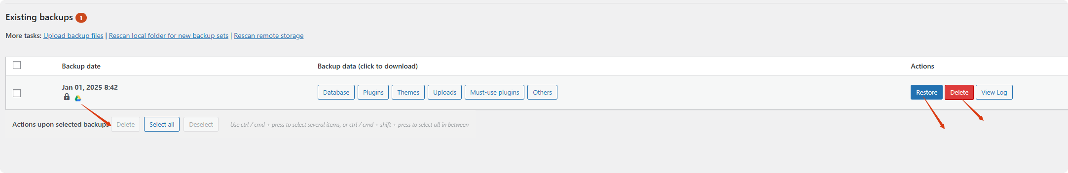 backup and restore UpdraftPlus教程:Wordpress远程自动备份插件 – backup and restore