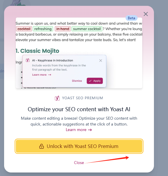 Yoast SEO 插件配置与优化教程 – close upgrade to premium
