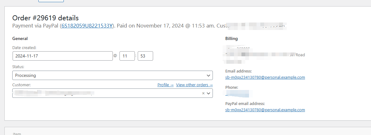 confirmed paypal 沙盒测试成功
