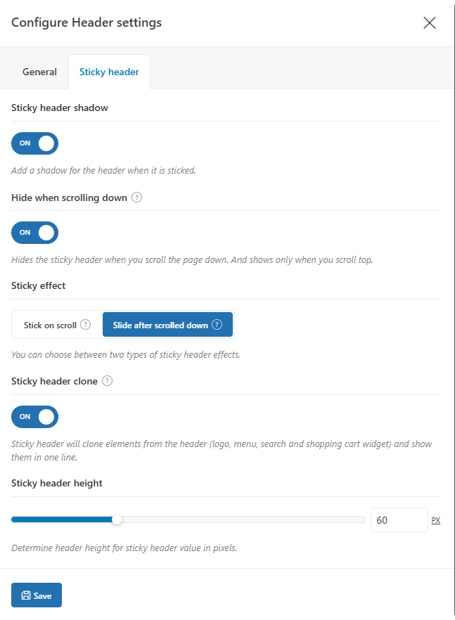 WoodMart教程：跨境B2C独立站搭建完整指南 – header setting 1