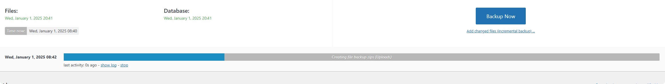 on backing up UpdraftPlus教程:Wordpress远程自动备份插件 – on backing up