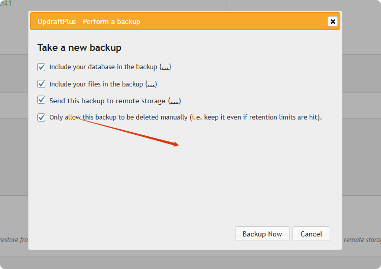 only allow delete by manually UpdraftPlus教程:Wordpress远程自动备份插件 – only allow delete by manually