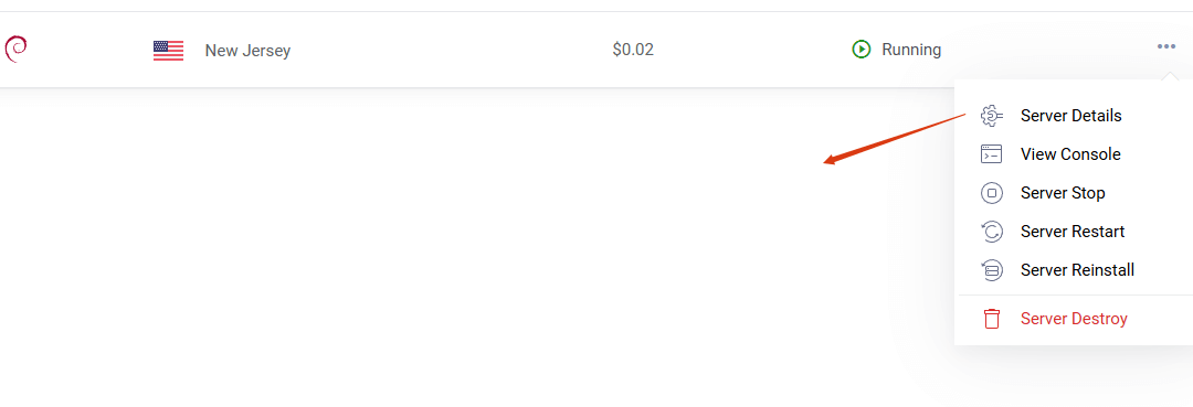 server details Vultr VPS购买搭建wordpress网站教程(图文视频) – server details