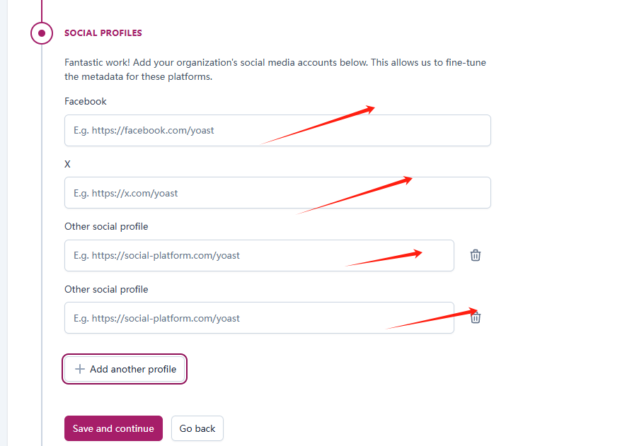 Yoast SEO 插件配置与优化教程 – social profiles