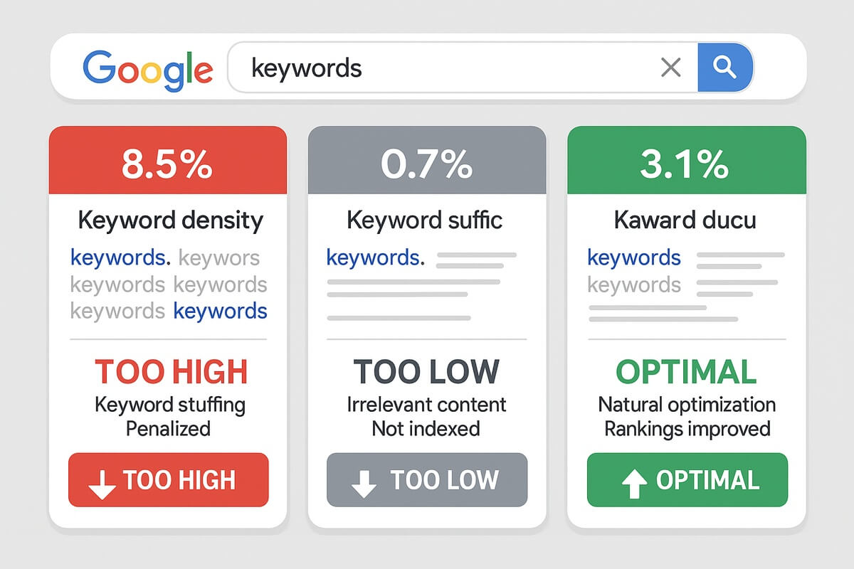 关键词密度多少才合理？Google SEO 最怕这两种情况