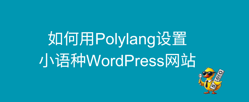 polylang插件教程