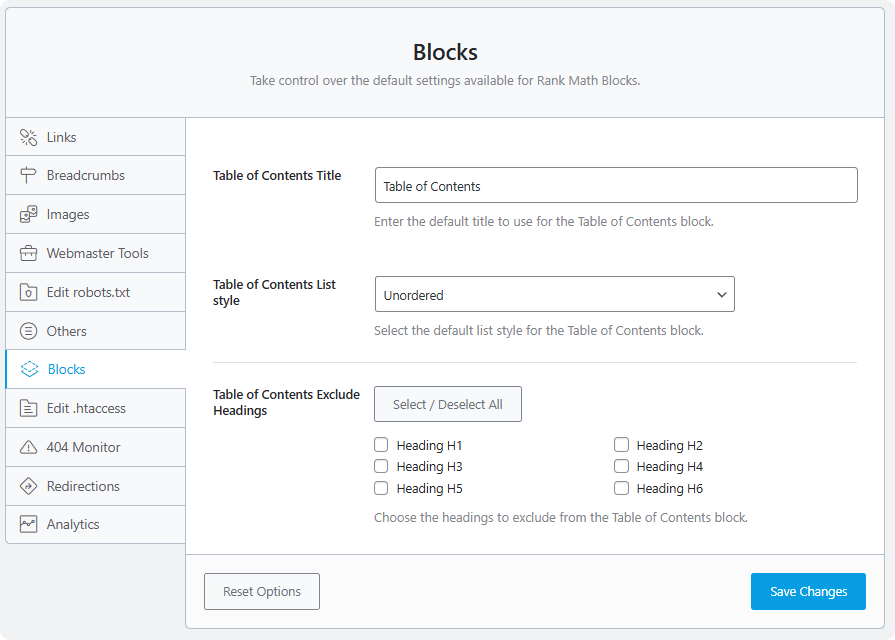 2025 Rank Math 教程：SEO配置与关键词100分实操（含PRO） – block设置